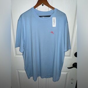 Tommy Bahama Live the Island Life Chambray Blue Men’s T-Shirt XL NEW